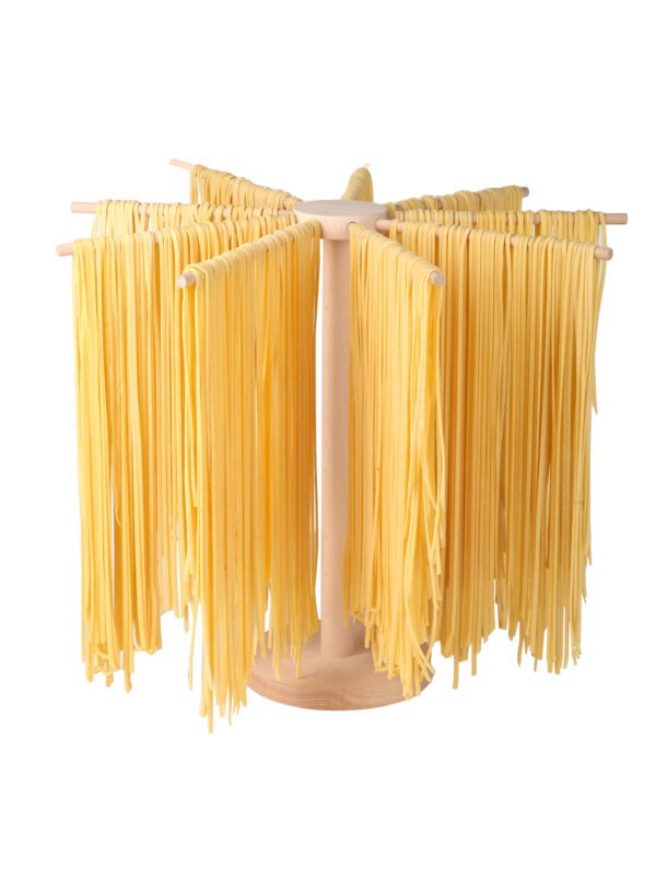 Pasta Drying Rack, Large Wood Pasta Rack Collapsible for Fresh Pasta Noodle Spaghetti Dryer Hanger Stand - Image 3